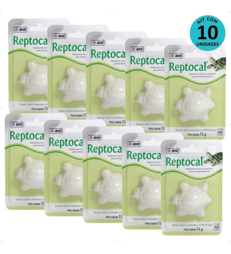 Kit 10 Suplemento Alcon Reptocal 15g Novo ! 0