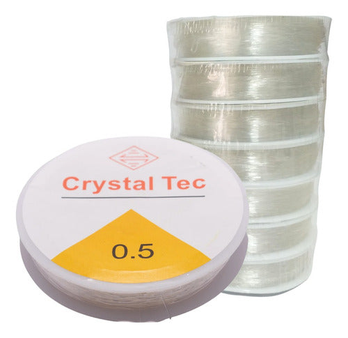 Crystal Tec Elastic Beading Cord 0.5 mm Roll for Bracelets 1