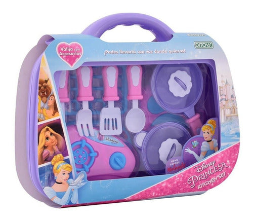 Ditoys Disney Princess Kitchen Set with Accessories in Carrying Case 0