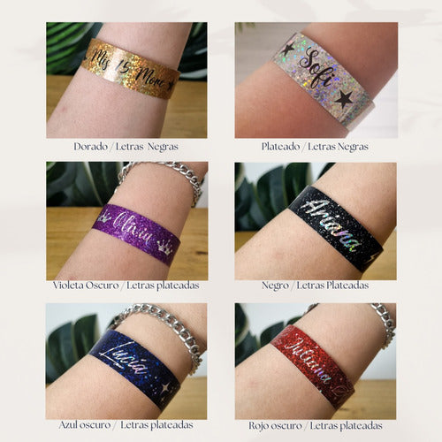 Bloom Studio 90 VIP Glitter Metallic Bracelets for 15th Birthday and Wedding Celebrations 2