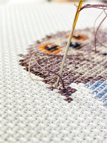 Cross Stitch Kit, Fabric Thread and Patterns - Mint 1