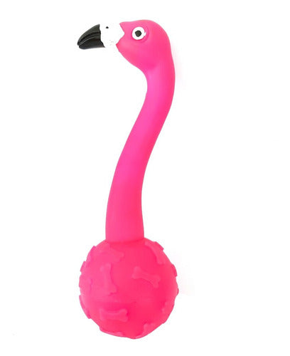 Mordedor Pet Flamingo Cabeça - Petgrows 0