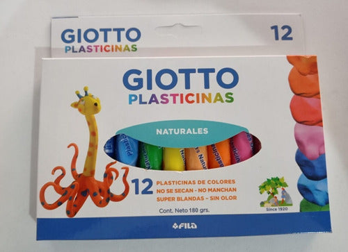 Plastilina Giotto X12 Barritas Colores Surtidos Naturales 0