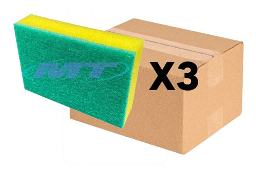 MT Extra Large Abrasive Sponge Fiber Pack of 3 0