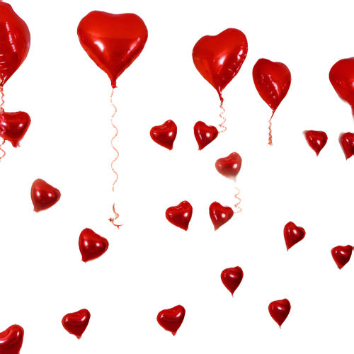 10pcs 18  Corazón Papel Helio Globos De San Valentín Novia F 0