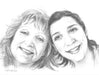 Silvi Lemos Special Gift for Mother's Day Portrait Drawing and Color 20x30 4