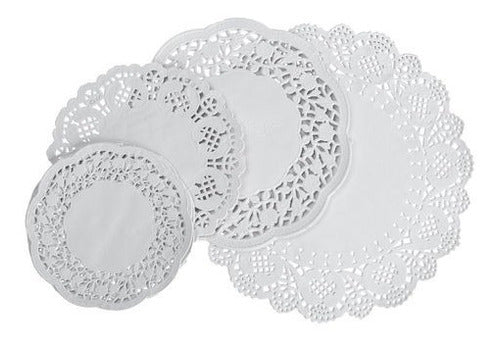 Aries Round Paper Doilies 28 cm x 100 pcs White 0