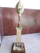 Antiguo Trofeo Base Madera Figura Bronce Adorno Coleccion 0