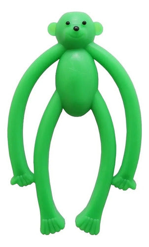 Mordedor Macaco De Silicone Para Pet Cachorro Filhote Verde 0