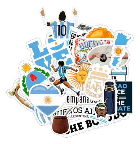 World Cup Messi Argentina Stickers Set - Deco Thermo Cell Mate 3
