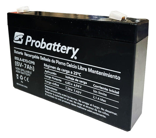 Probattery X2 6V 7Ah Battery for Electric Cars 1