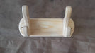 Wall Mounted 2 Double Hook Coat Rack in Pine Wood 4