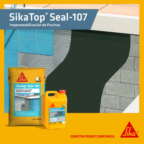 Sika Sikatop Seal 107 A+B 25kg Waterproof Coating - Emat 3