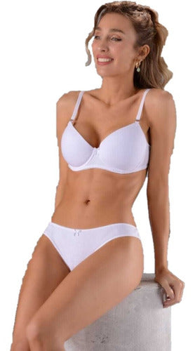 Mia Carezza 9020 Conjunto Taza Soft Algodon Y Lycra Y Less - Classic Full Coverage 0