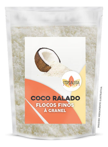 Coco Ralado Em Flocos Finos Sem Adição De Açúcar 5kg 0