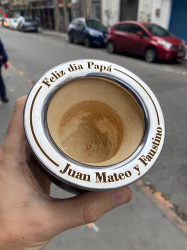 Mate Y Bombilla Personalizado De Calabaza O Cerámica 6