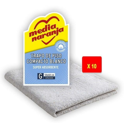 Media Naranja Compacto Blanco G X 10 Unidades 0