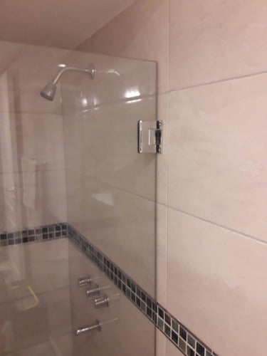 Fixed Shower Screen 3+3 Blindex 850x140cm with Aluminum Profiles 7