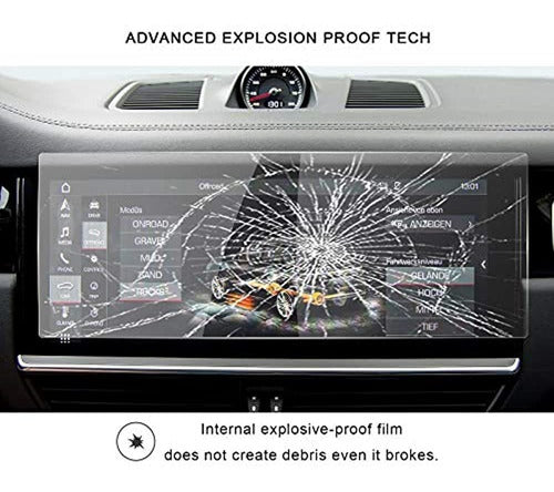 R Ruiya 2019 Porsche Cayenne 12.3 Inch Navigation Screen Protector 1