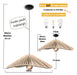 Premium Combo: 2 Wave Pattern Lamps - Jute/Kraft 50cm Each with Electrical Kit 19