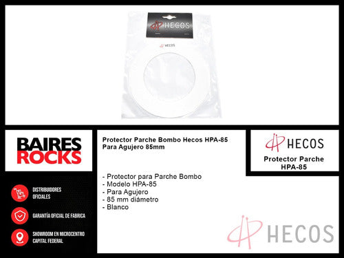 Hecos Protector Parche Bombo HPA-85 Para Agujero 85mm Cuo 1