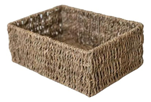 Marian Todo Organizado Seagrass Rectangular Basket L 0