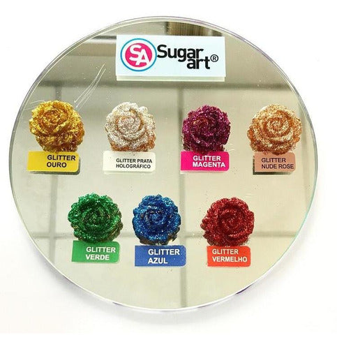 Kit Glitter Comestível Sugarart 14 Unidades Decoração Bolo 5