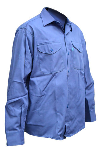 Classic Reinforced Work Shirt with Pockets by Ombu 8