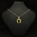 Joyas Ruiz Lucky Horsehoe Pendant and Chain in 18k Gold 3