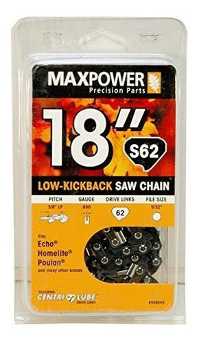 Maxpower 18 Cadena De Motosierra Para Echo Homelite Poulan Y 0