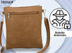 Adjustable Eco Leather Anti-Theft Organizer Crossbody Bag 18