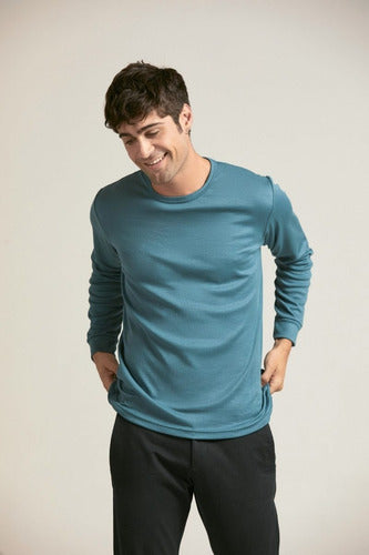 Tres Ases Thermal Cotton Long Sleeve T-Shirt for Men 33