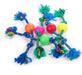 DYS Online Medium Rubber Ball with Alpine Rope Dog Toy 2