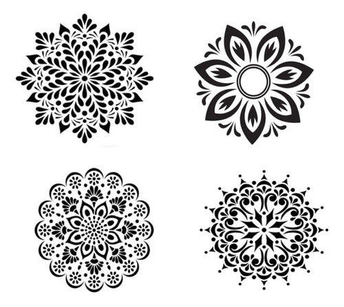 Stencil Mandalas X 4 Set 0