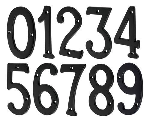 Hermex Black Bronze Door Numbers 0 to 9 High 10cm 4'' 0