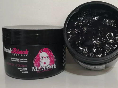 Madame Louca Mascara Matizadora Para Cabello Black Platinum 250g 1