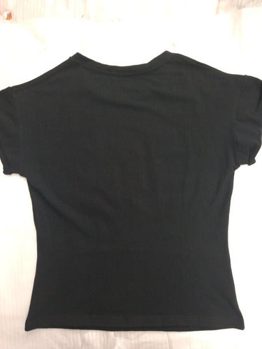 Fox Lock Down Crew Roll Women's T-Shirt Size M Black 3