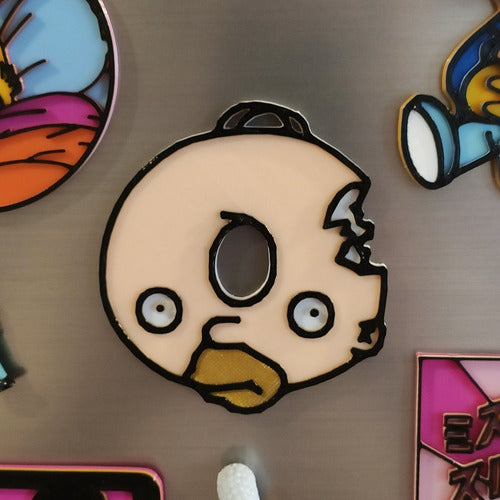 PlasticMonkey.3D Decorative Magnet - Homer's Donut Head 1