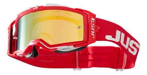 Just1 Nerve Absolute Red / White Motocross Goggles 0