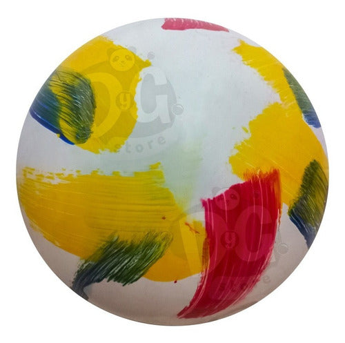 Pelota De Goma Kiko Gigante 55cm Multicolor Plastisol X 2 U 2