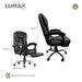 Lumax Miles Executive Chair with Massage and Premium Footrest Offer 1