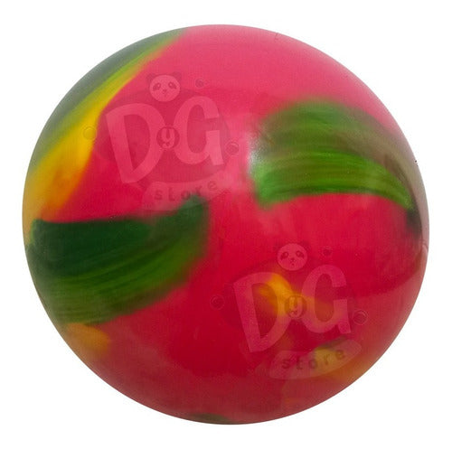 Pelota De Goma Kiko Gigante 55cm Multicolor Plastisol X 2 U 3