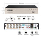 Zosi 8ch Hd Tvi 1080n Video Cctv Dvr Security System W 5