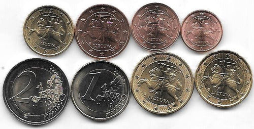 Kurshan Series 8 Euro Coins Lithuania 2015 Uncirculated 0