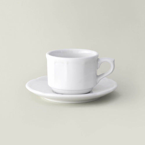 Royal Porcelain X 6 Taza Pocillo Cafe 90 Cc + Plato Linea 3200 1