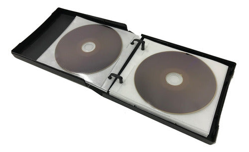 Porta Cd Dvd 12 Discos  - Preta Kit C/ 5 Unidades 4