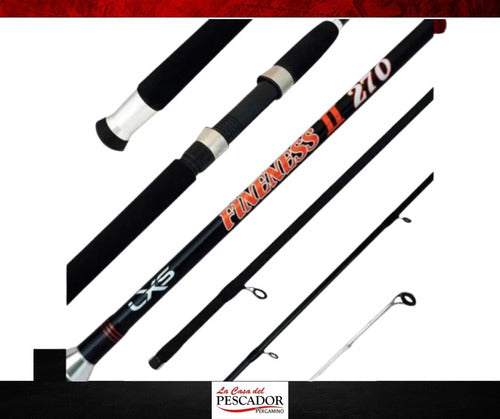 Lexus Fineness II Fishing Rod - 2 Sections - 2.7 Meters for Pejerrey 2