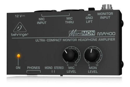 Behringer MA400 Monitor Studio Headphone Amplifier 4