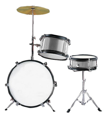 Kids Drum Set JBJ1044 3-Piece + Cymbal + Bass Drum Pedal 5