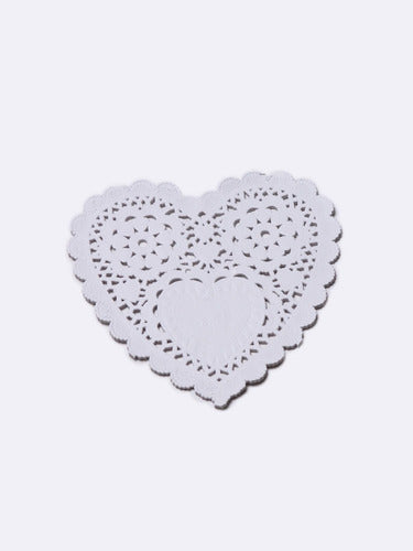 Candy Craft Blonda De Papel Corazon 14 Cm X 100u Importadas Calidad 0